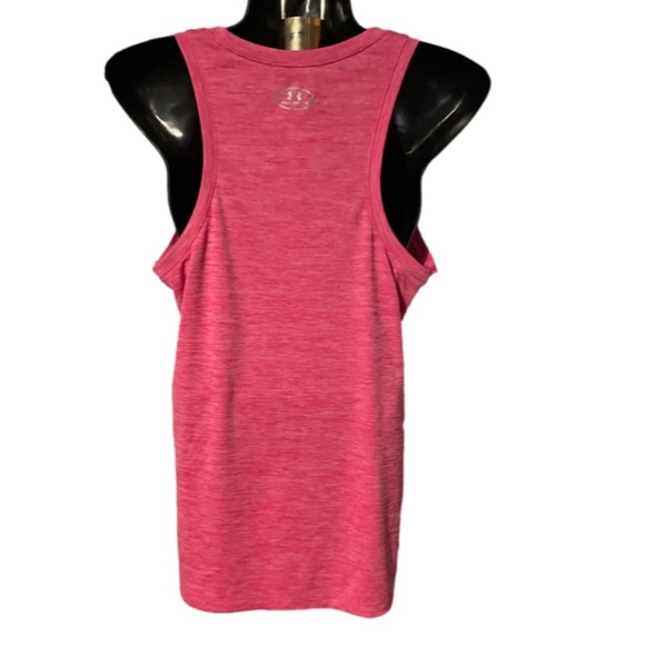 NWOT Medium Under Armour Heat Gear pink sleeveless v-neck tank top - Picture 8 of 13